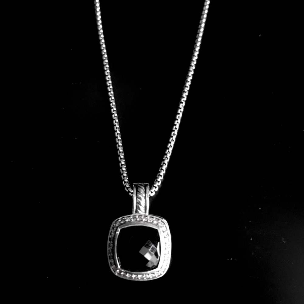 David Yurman Albion, black onyx and diamonds 11mm